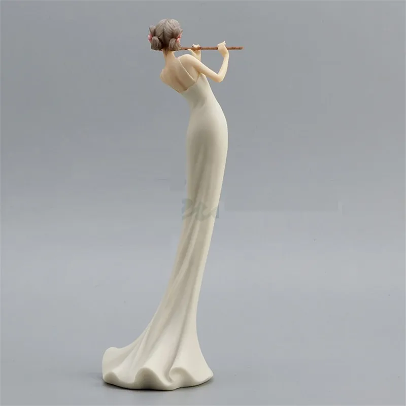 Флейта в китайском стиле для женщин Художественная Скульптура женская фигура