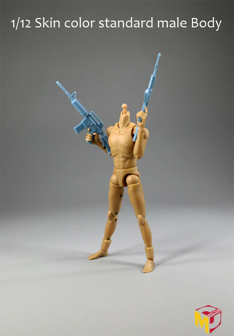 

1/12 Scale Super-Flexible Female Suntan/Pale Skin HY001A HY001B Female Joint Body Figure Toy Gift for Collection