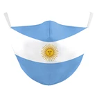 Маска для лица унисекс, с флагом Аргентины, хлопковая, Пылезащитная, эластичная, с петлями для ушей