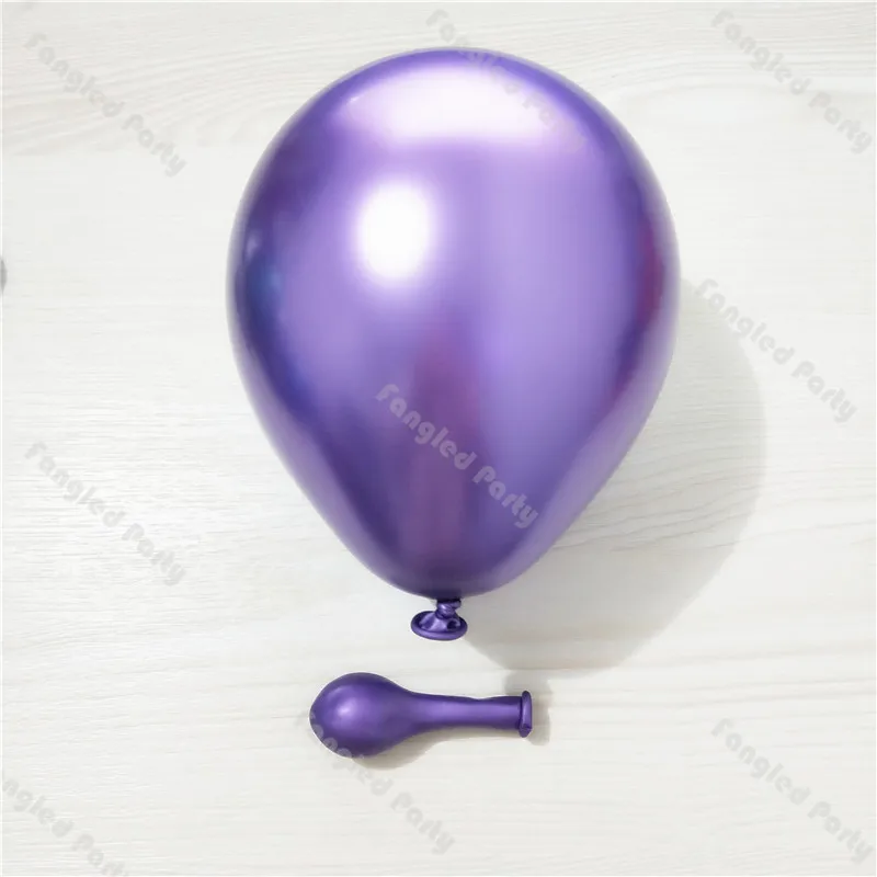 141pcs Macaron фиолетовые Свадебные Воздушные шары гирлянда Белый Хром Серебристые