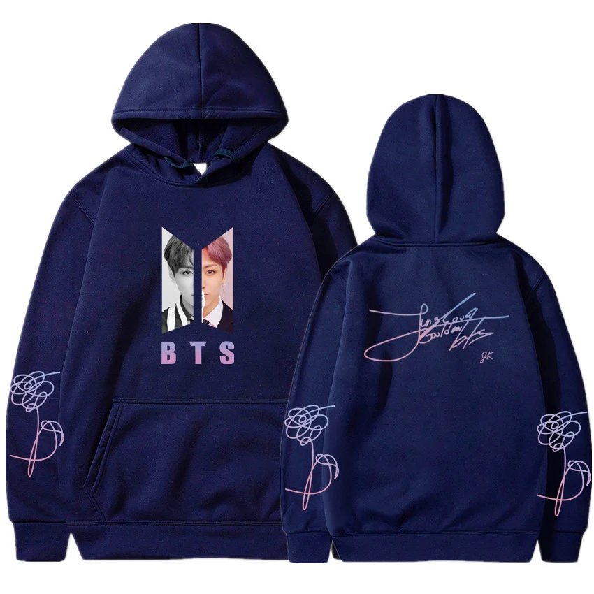 

New Korean Star Band love yourself JK Hoodie custom men's Sweatshirt kpop Pullover women Sweatshirt autumn winter coat Y2K Hoody