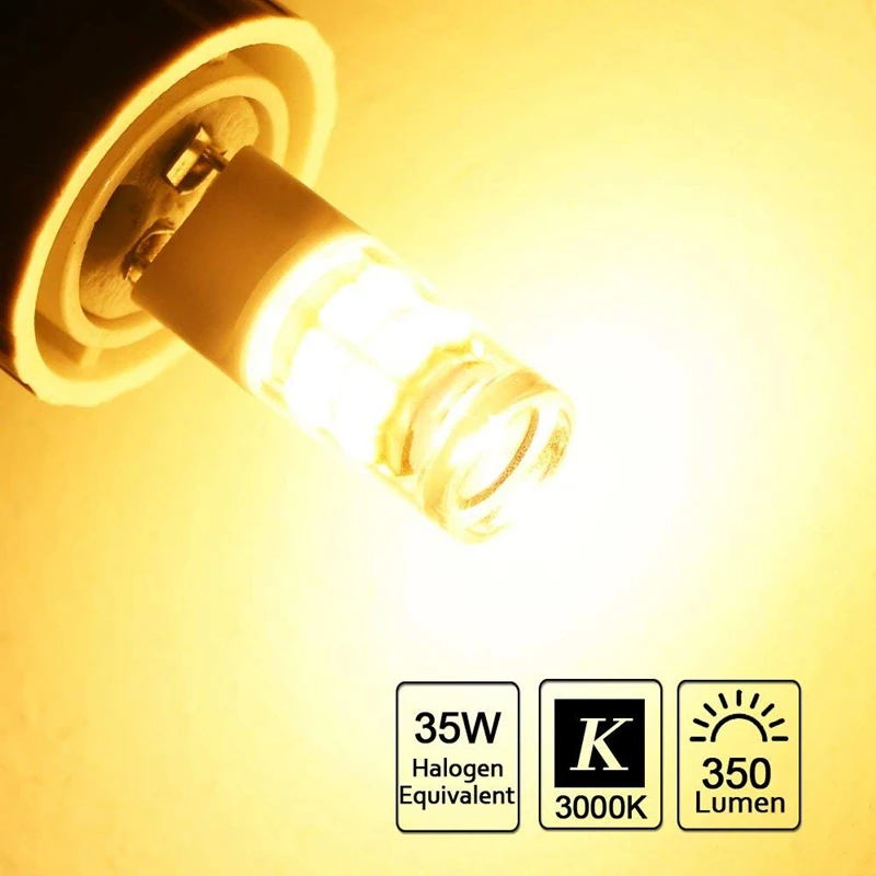 

HOT-LED G8 Light Bulb, G8 GY8.6 Bi-pin Base LED, Not Dimmable T4 G8 Base Bi-pin Xenon JCD Type LED 120V (5-Pack) (G8 3W)