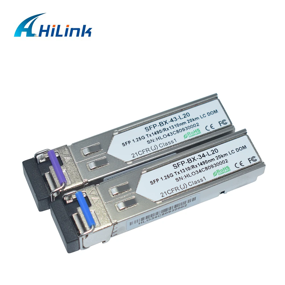 Free shipping! Fiber Optical Transceiver/Module 1.25G SFP BiDi 20km 1310/1490nm LC Bidi | Мобильные телефоны и аксессуары