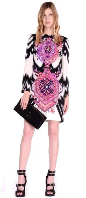 Новинка 2015 итальянский дизайнерский роскошный бренд спандекс женское платье с