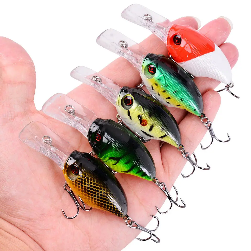 

1pc 58mm 8.5g Swim Fish Fishing Lure Artificial Hard Crank Bait Topwater Wobbler Mini Fishing Crankbait Lure Fishing Tackle
