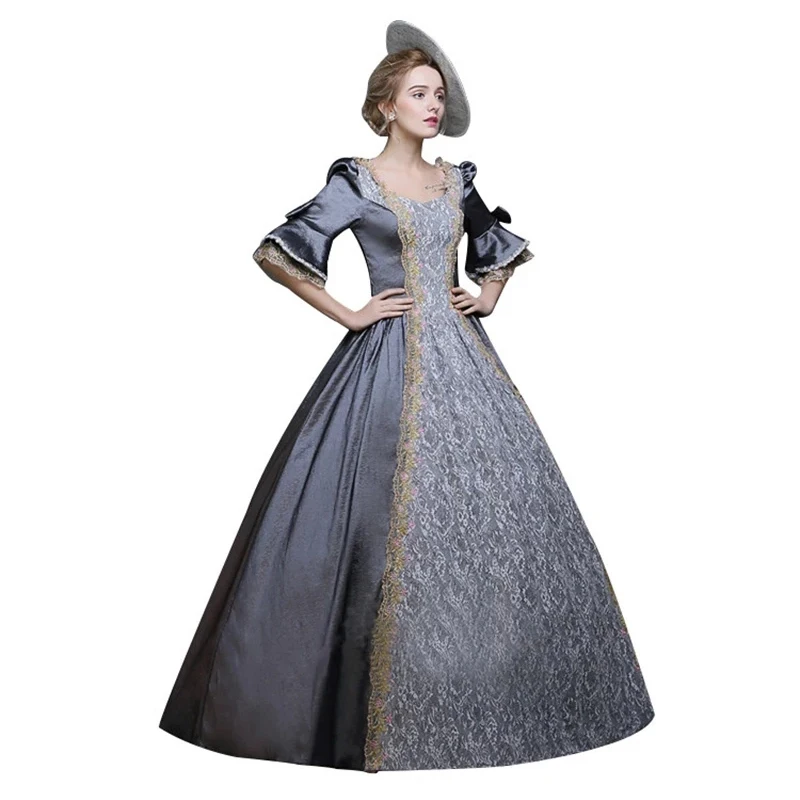 Женские Ретро-платья в викторианском стиле средневекового возрождения бальные