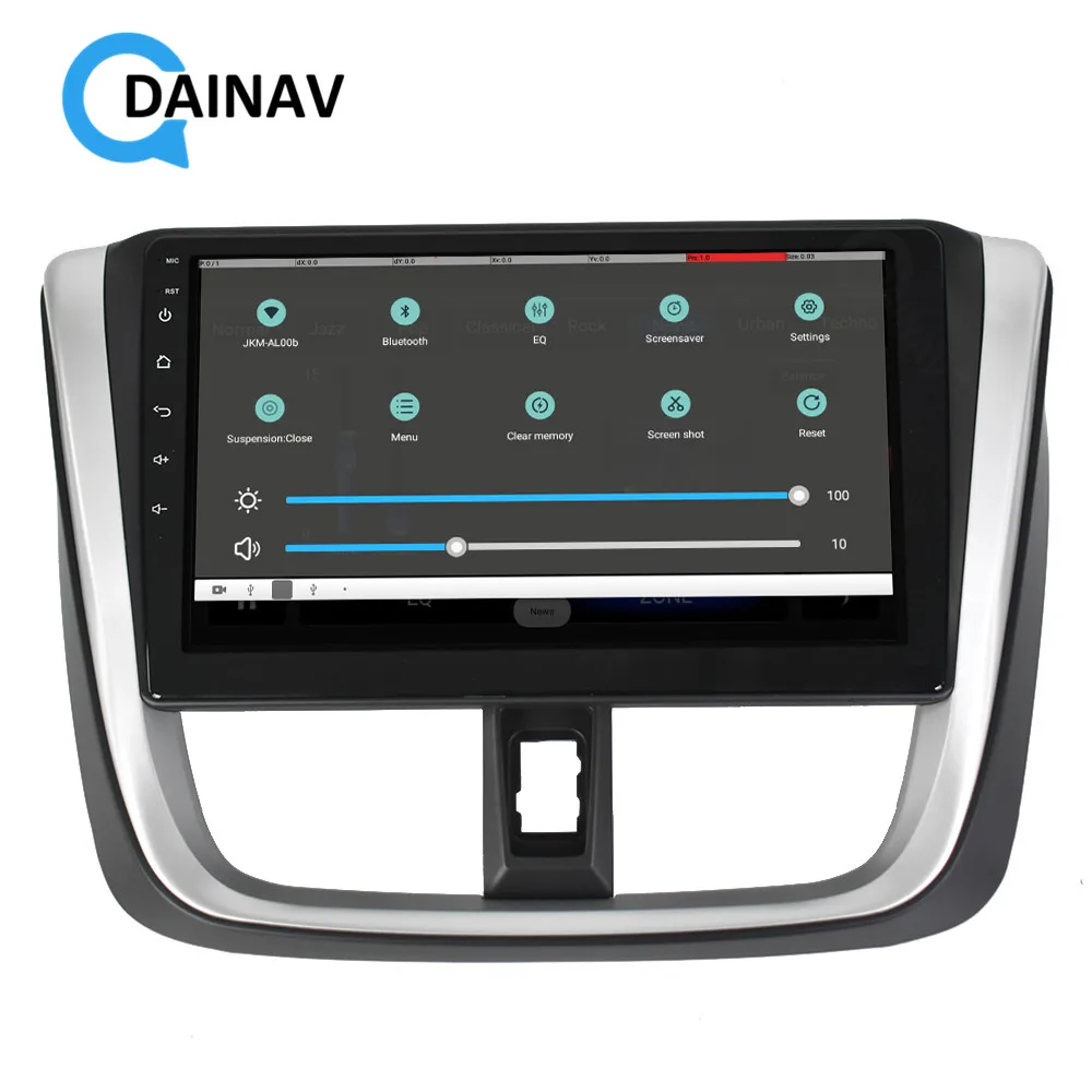 2 DIN Автомобильный мультимедийный плеер автомобильное радио FOR-TOYOTA VIOS YARIS 2017 + Android