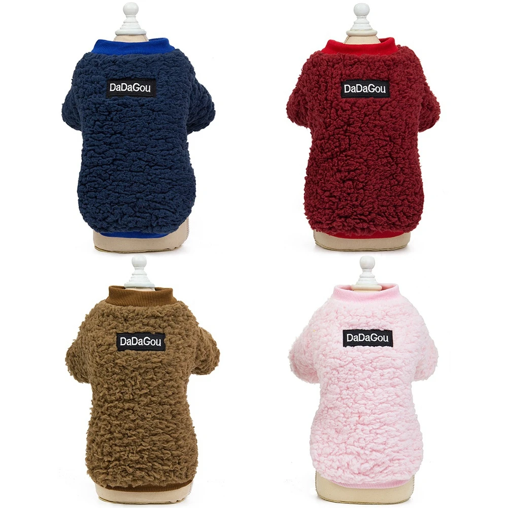 

Winter Warm Fleece Dog Sweater Pet Clothing for Dogs Costume Sweatshirt Coats Jacket for Small Medium Dogs Cat Outfit Apparel