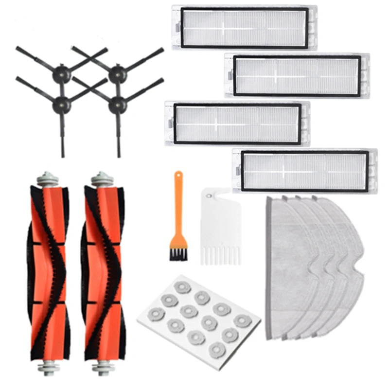 

Запчасти для робота-пылесоса XiaoMi Roborock S50 S51, фильтр НЕРА, боковая основная щетка, тряпочка