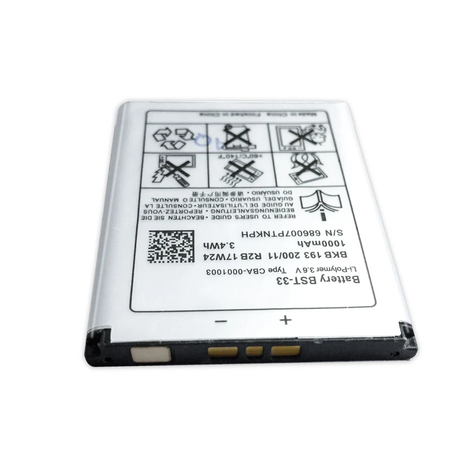 bst 33 mobile phone battery for sony ericsson k800i k810i c702 c903 f305 g900 k550i k630i k660i w100i t700 t715 free global shipping