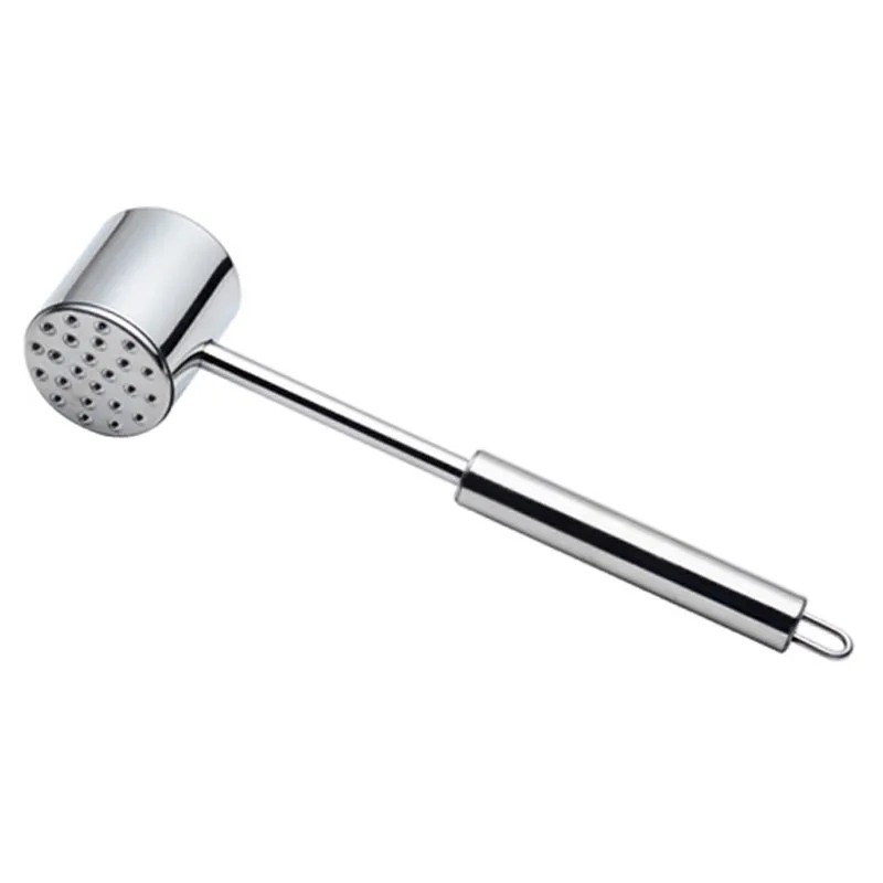

1Pcs Stainless Steel Meat Hammer Two Sides Loose Tenderizers Kitchen Gadgets For Knock Beef Steak Chicken Pork Kitchen Tool