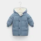 Зимнее пальто для девочек и мальчиков, детская ветрозащитная верхняя одежда, уличная утепленная куртка с капюшоном, детская стеганая куртка, парка для студентов, одежда