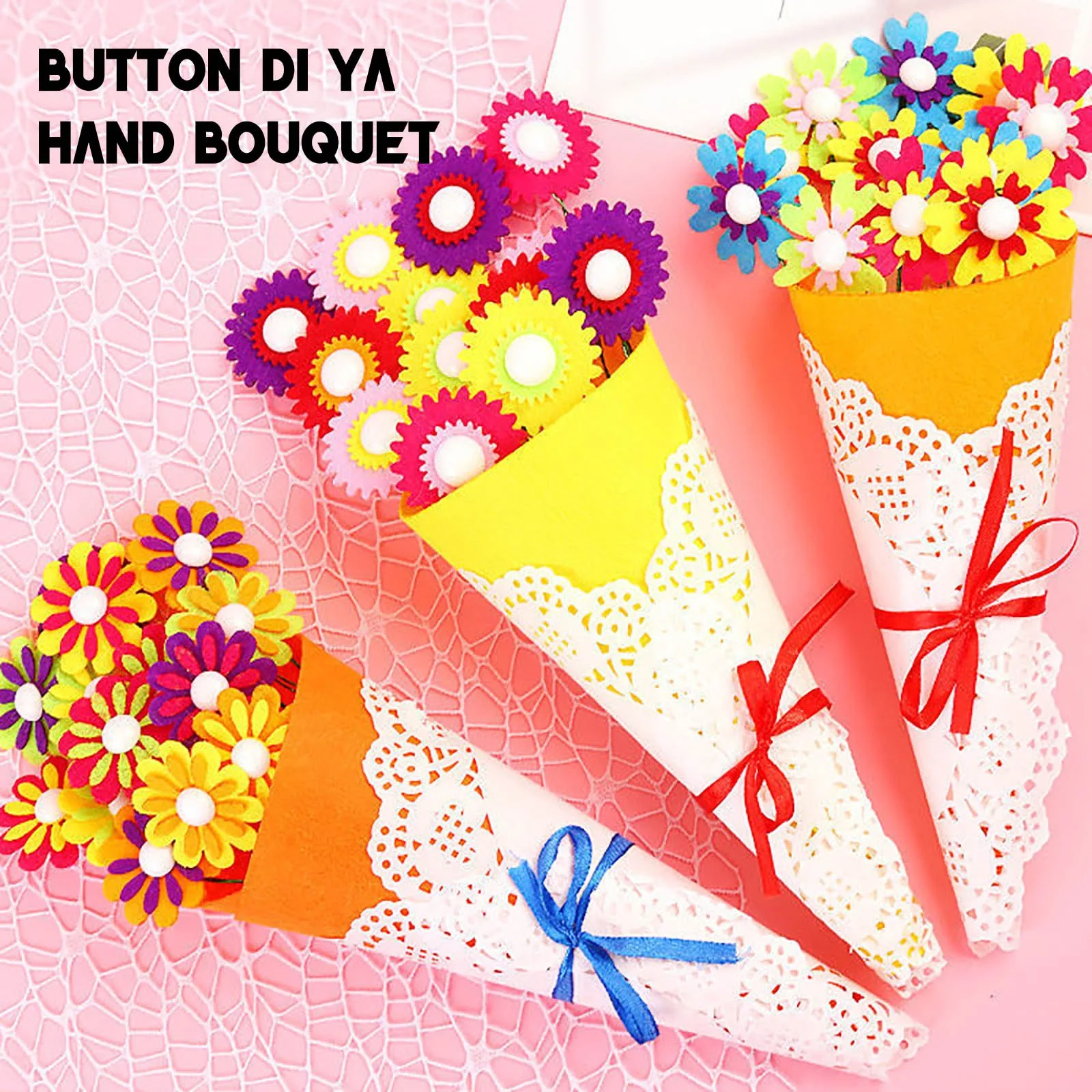 

Mother's Day handmade DIY three-dimensional non-woven holding bouquet decoracin de habitacin