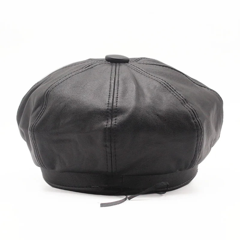 Кепка унисекс из натуральной кожи цвет в ассортименте 100%|Женские береты| |