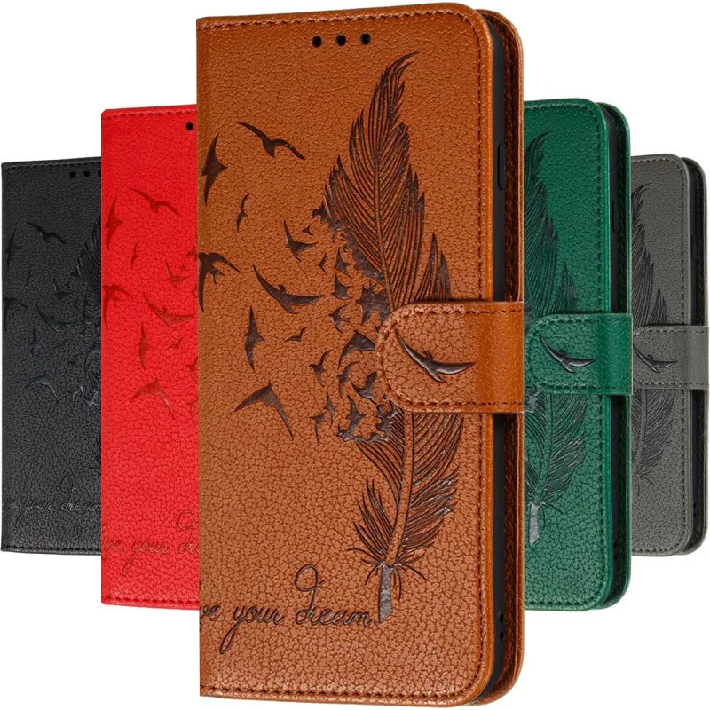 

Feather Birds Case For Huawei Mate 30 P30 P40 Lite P Smart Z Honor 20 30 8A 9X 10i 8S 9A Y5 Y6 Pro Y7 Y9 2019 Wallet Cover DP13G