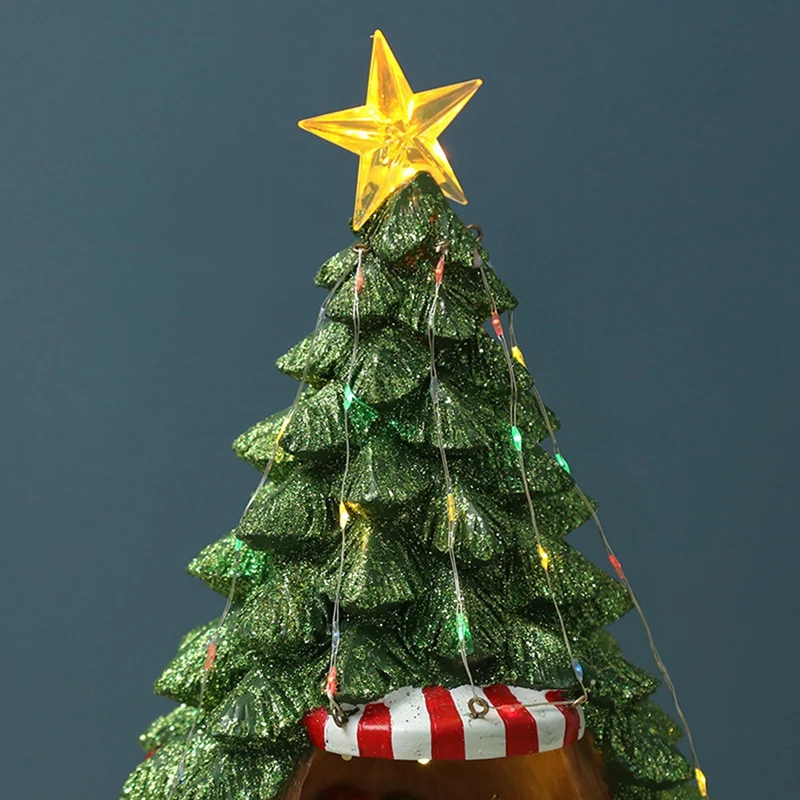 Рождественский домашний декор светящиеся рождественские домики Деревенское