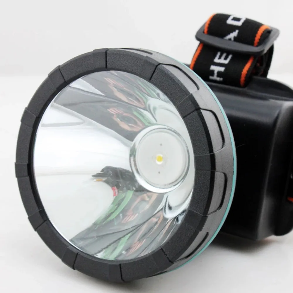 Уличный перезаряжаемый светодиодный налобный фонарь 10 Вт 2 режима белый/желтый