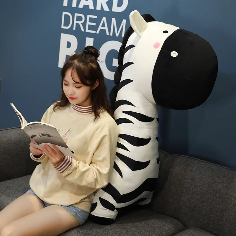 

1pc 35-65cm Cute zebra plush pillow toy soft stuffed animal pillow cushion children girl holiday gift