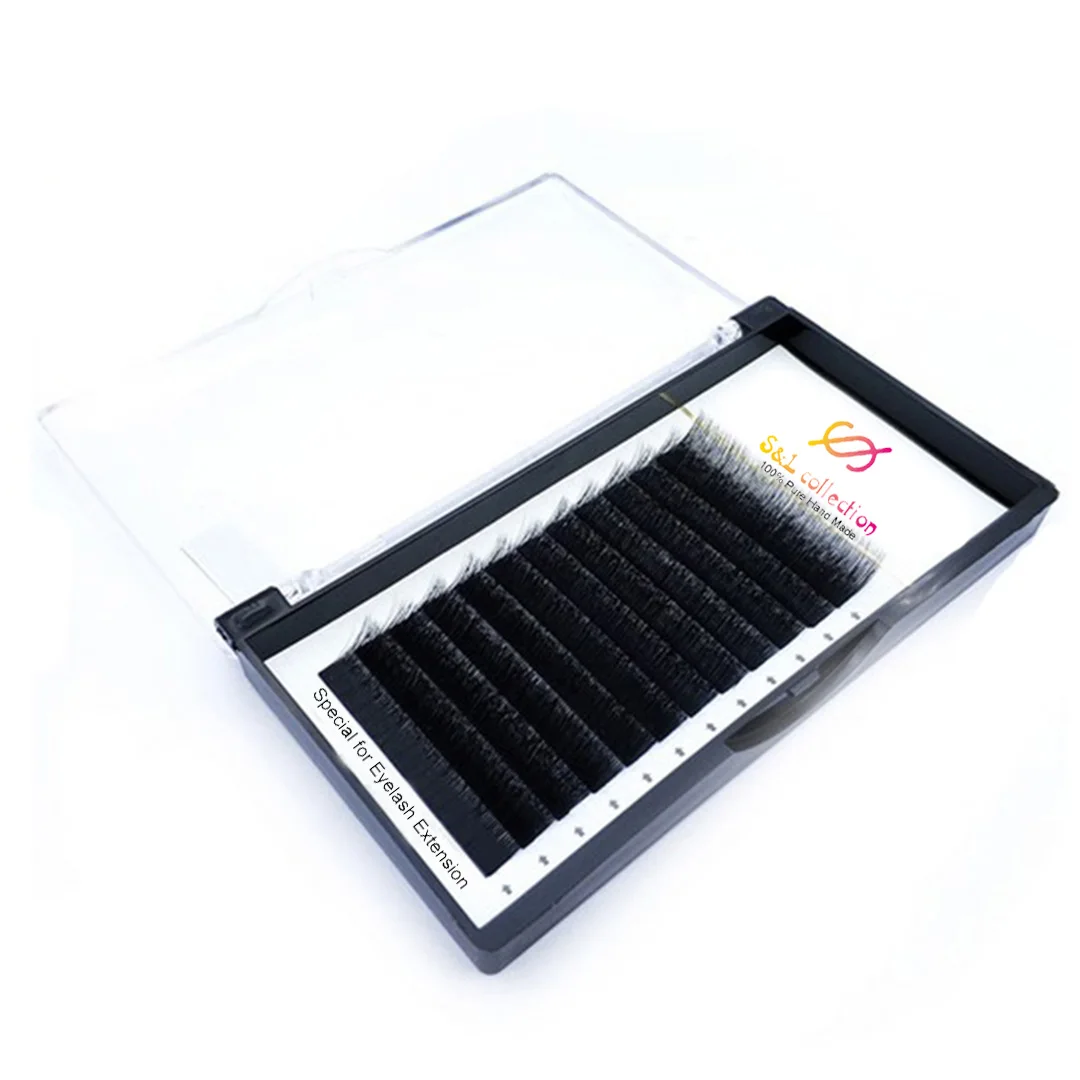 Натуральные мягкие норковые ресницы для наращивания 3D объем Индивидуальные