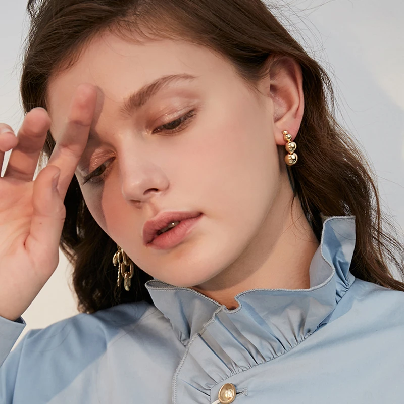 Панк Асимметричная ключ моделирование серьги в виде капель для Для женщин тали