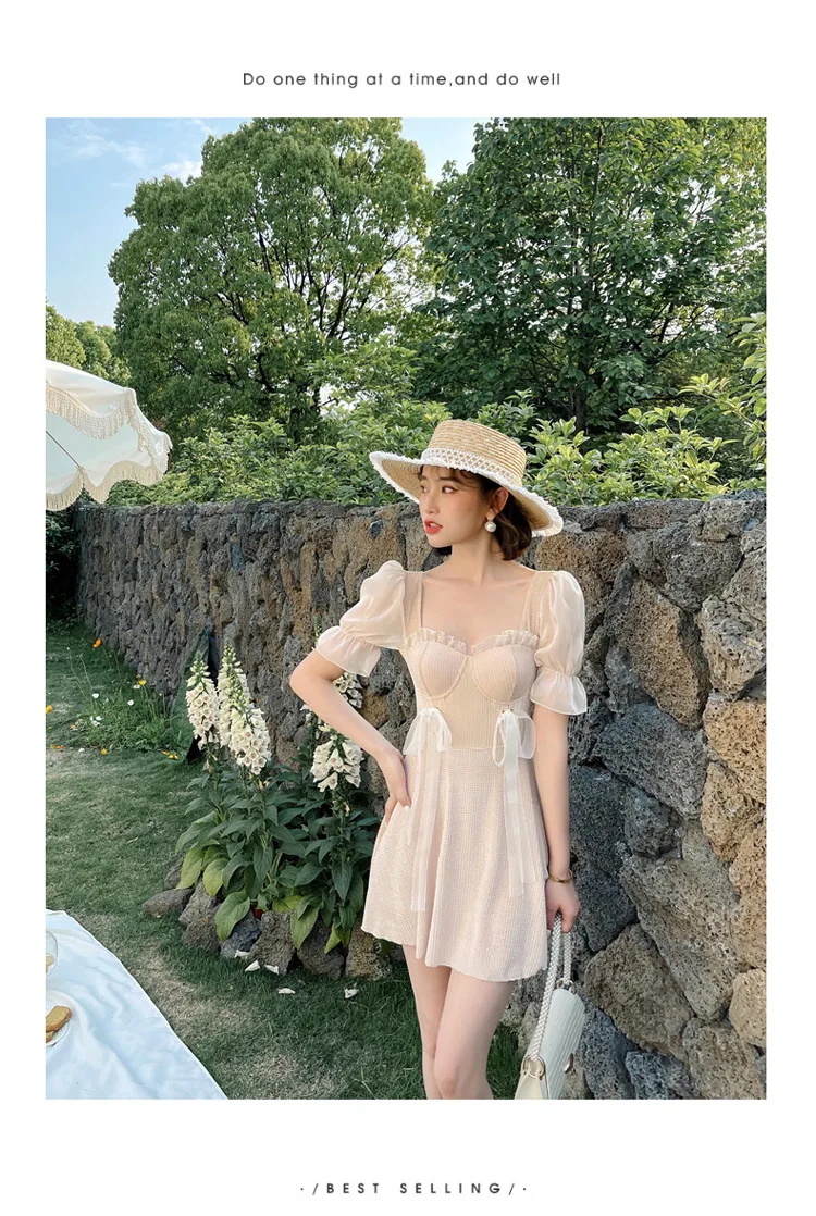 Летние костюмы для плавания платье Triquinis Badpak одежда подростков женское цельное