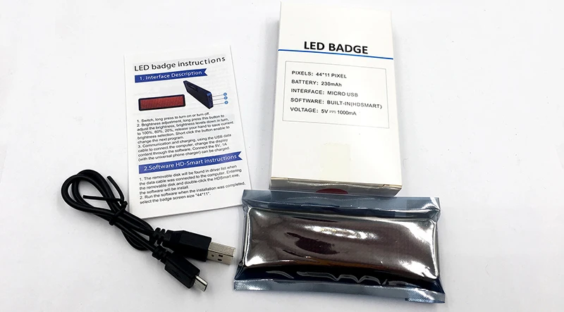 

HUIDU LED Name Badge 11px*44px