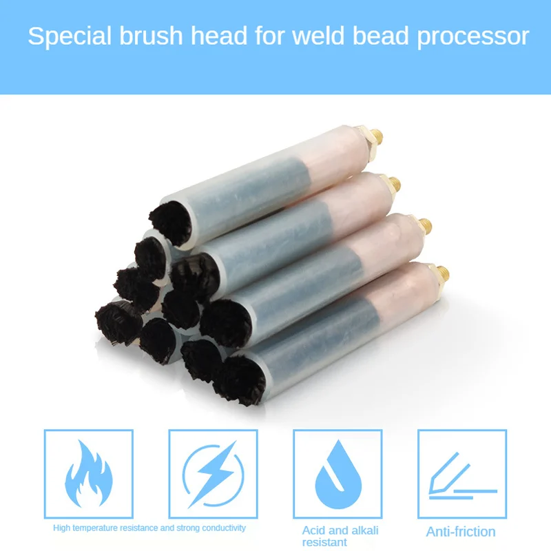 

10Pcs Copper Head Solder Brushes for Welding Set Cleaning and Polishing Seam Welding Machine Cleaner M6 / M8 / M10