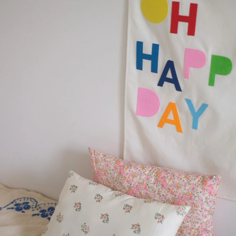 

Birthday Decoration Oh Happy Day Children's Room Wall Decor Birthday Party Background Kids Bedroom Wall Hanging Tapestry