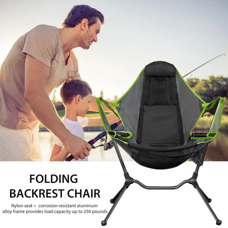 저렴한 접이식 의자 캠핑 야외 럭셔리 레저 흔들 의자 낚시 의자 스윙 레저 의자, 레저 접이식 휴대용 안락 의자