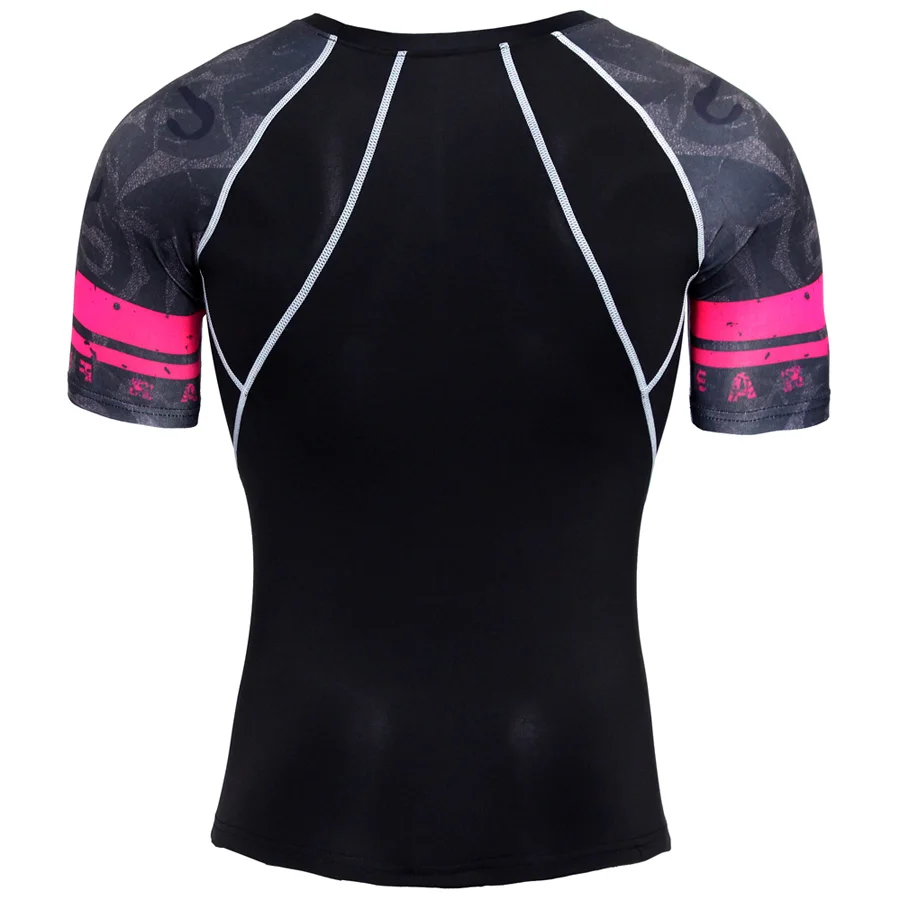 Компрессионные рубашки для мужчин 3d подростковые волчьи футболки с коротким