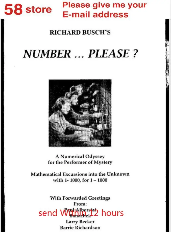 

Richard Busch - Number Please , magic tricks (no props)