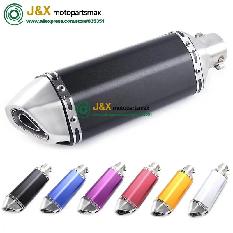 

51mm Universal Motorcycle Exhaust Muffler Escape Z800 ZX14R ZX10R CBR500 RC390 F650GS F800GS GSR400 Z900 Ninja400 FZ800 FZ8