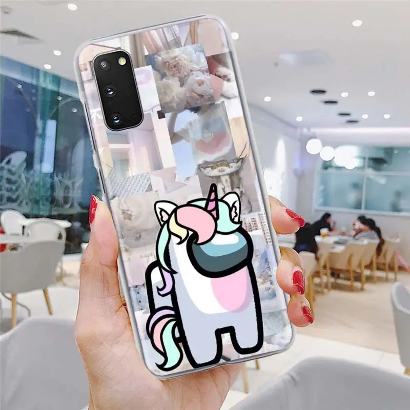 

Among Us Games Phone Case 6.5" for Samsung Galaxy S20 FE S10 Plus S21 Ultra S10e S8 S9 Plus Hard PC Cover Bumper Funda