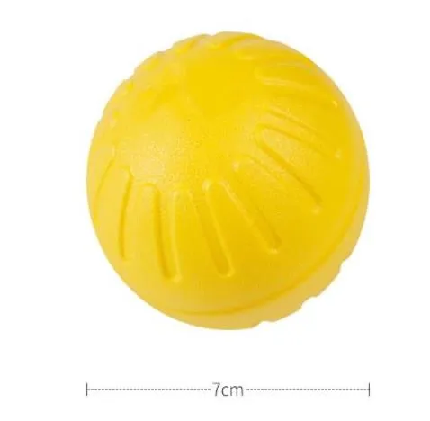 Teeth Indestructible Bite Rubber Puppy Funny Training Ball Ring Puller Chew Toys Play Fetch Solid With Carrier Rope Pet Dog - Цвет: 7CM ball