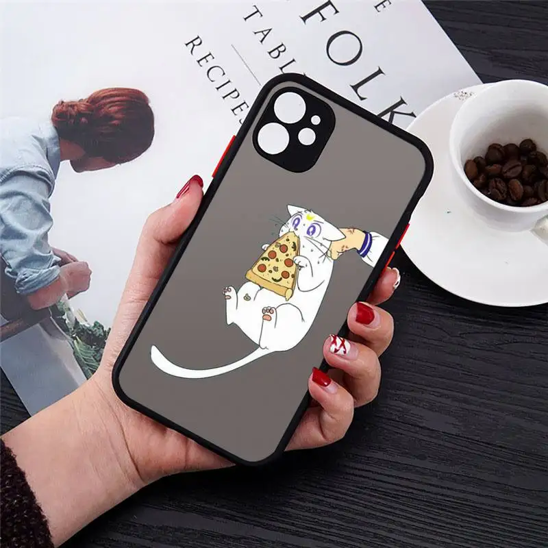 

Japan Anime Sailor Moon Princess Phone Case black matte transparent For iPhone 7 8 x xs xr 11 12 pro plus mini max Clear Funda
