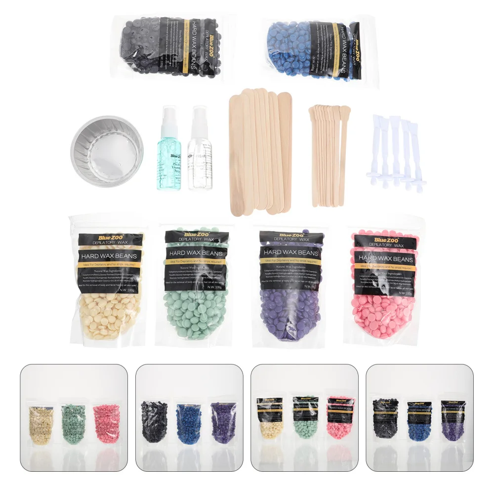 

1Set Hard Wax Beans Beads Hair Removal Wax Face Legs Back Waxing Tool