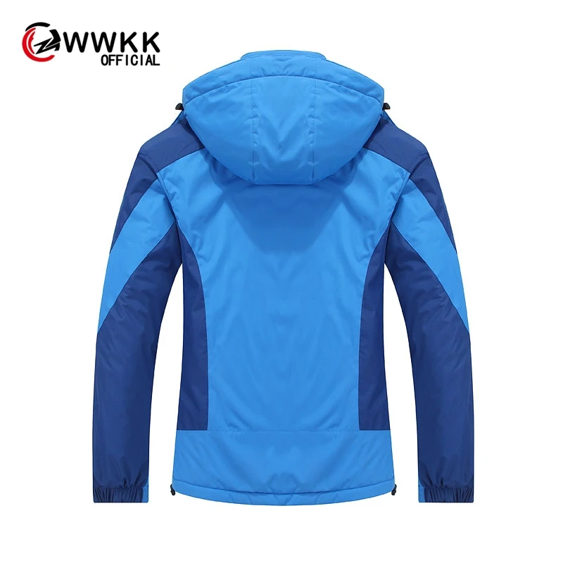Женская флисовая куртка WWKK водонепроницаемая куртка-софтшелл ветрозащитная для