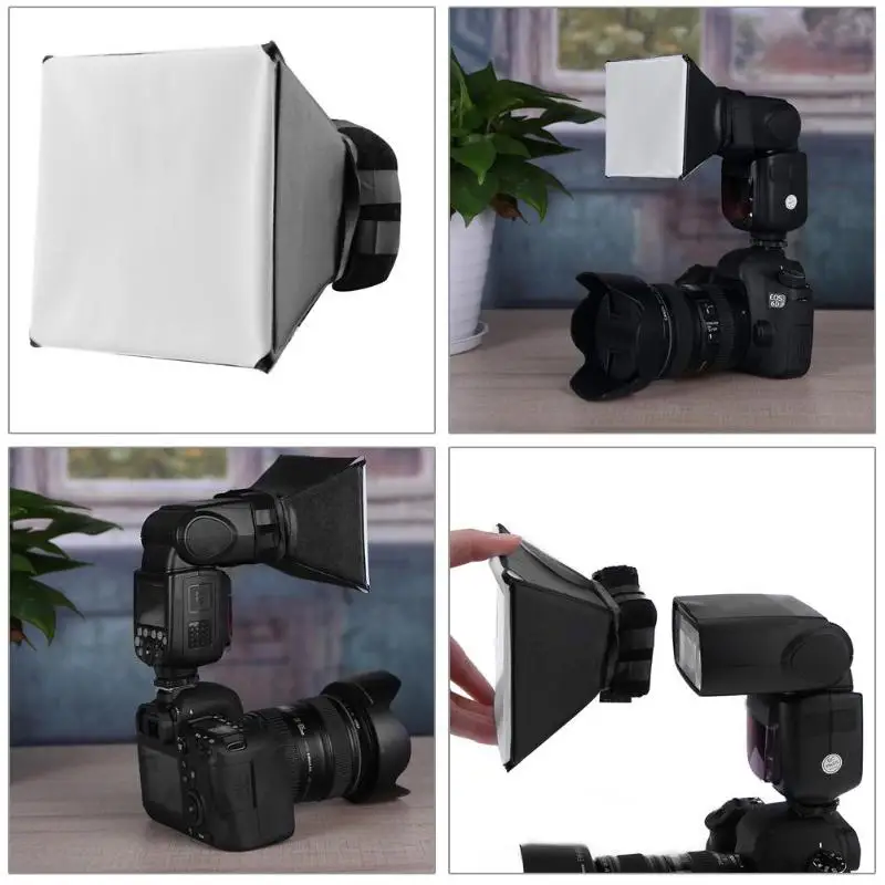 Универсальный фото Difusor 125x100 мм складной светильник для DSLR Flash диффузор софтбокс