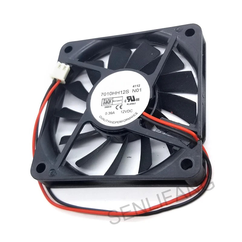 

Подлинный новый для 7010HH12S N01 DC12V 0.39A 2 линии квадратный Вентилятор охлаждения