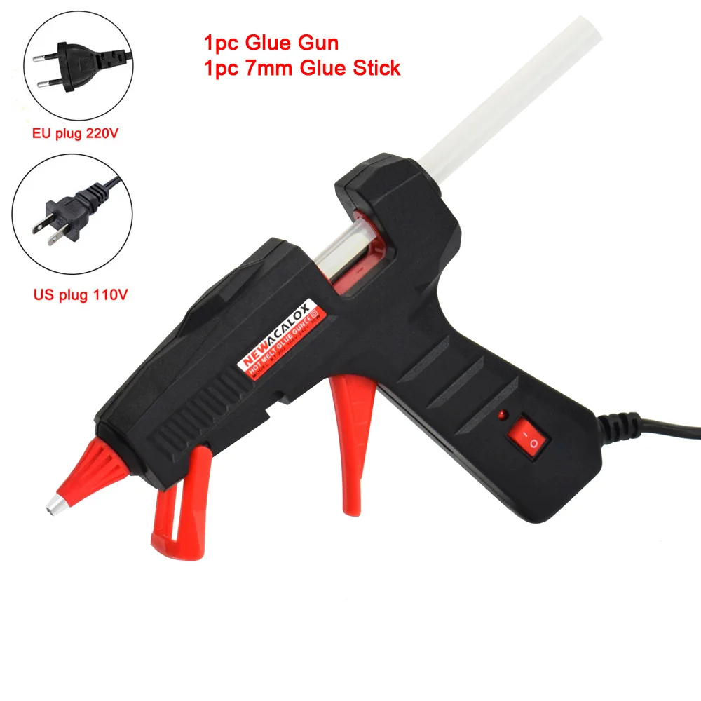 202 1PC Glue Gun NEWACALOX 110 V-240 V 30 Вт/60 Вт/100 W Высокая температура Нагреватель мини горячего расплава клея пушка трансплантат тепловой инструмент для ремонта мини Горячая Пистолеты DIY ручной инструмент - Цвет: 202 1PC Glue Gun