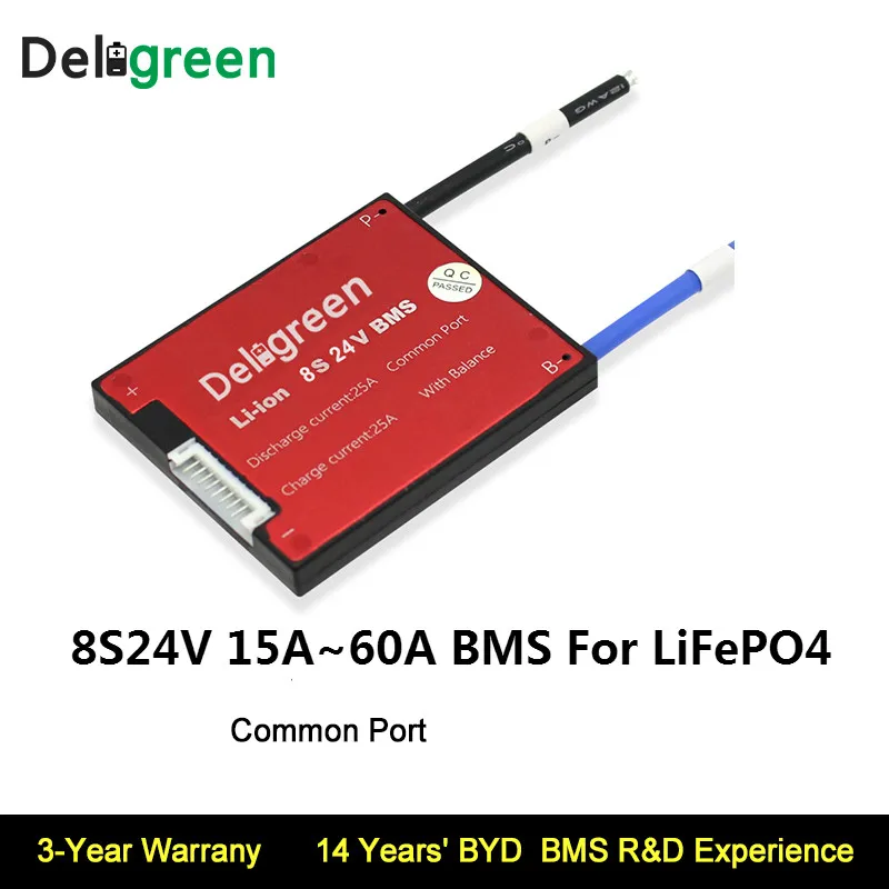 8S 25A 35A 45A 60A 24V PCM PCB BMS для 3 2 V LiFePO4 аккумулятор 18650 литий ионный