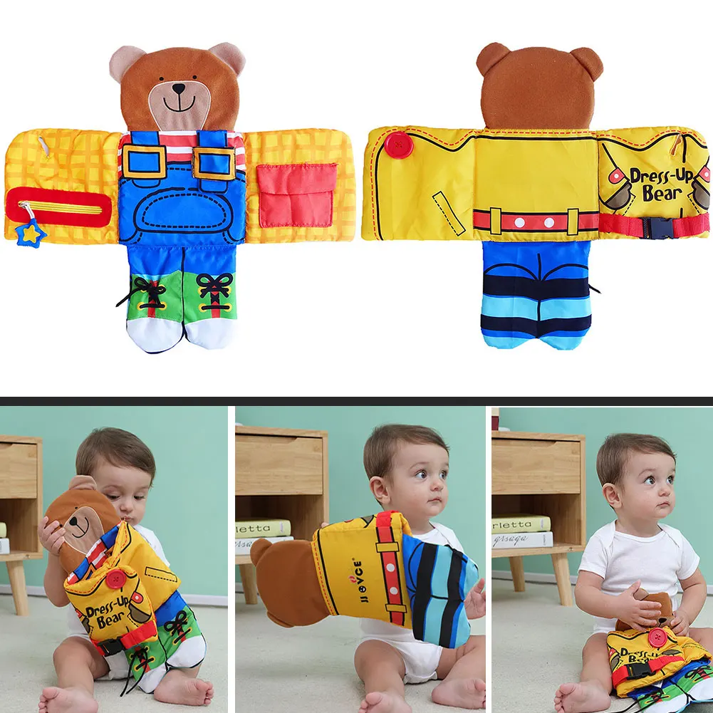 

Learn To Dress Dolls Puzzle Cloth Book Smooth Comfortable Children Educational Toy Mind And Hand Dress Toy