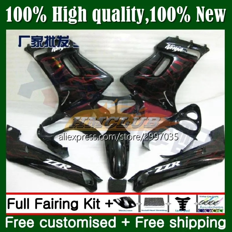 

Тюнинг-пакет для KAWASAKI NINJA ZZR-250 ZXR250 6No.56 Красный Пламя ZZR250 90 91 92 93 94 99 ZZR 250 1995 1996 1997 1998 1999 обтекатель