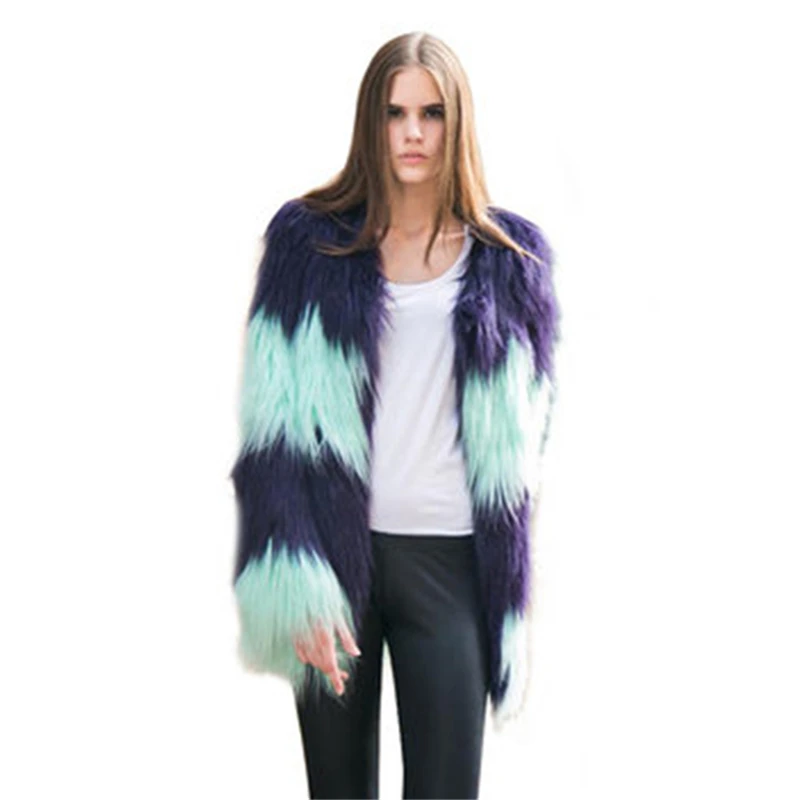 2019 сезон осень зима Новая женская пальто с мехом горный шерсть длинная куртка C