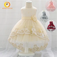 european and american new 6 12 month baby mesh baby swallow tail princess dress 100 day birthday dress