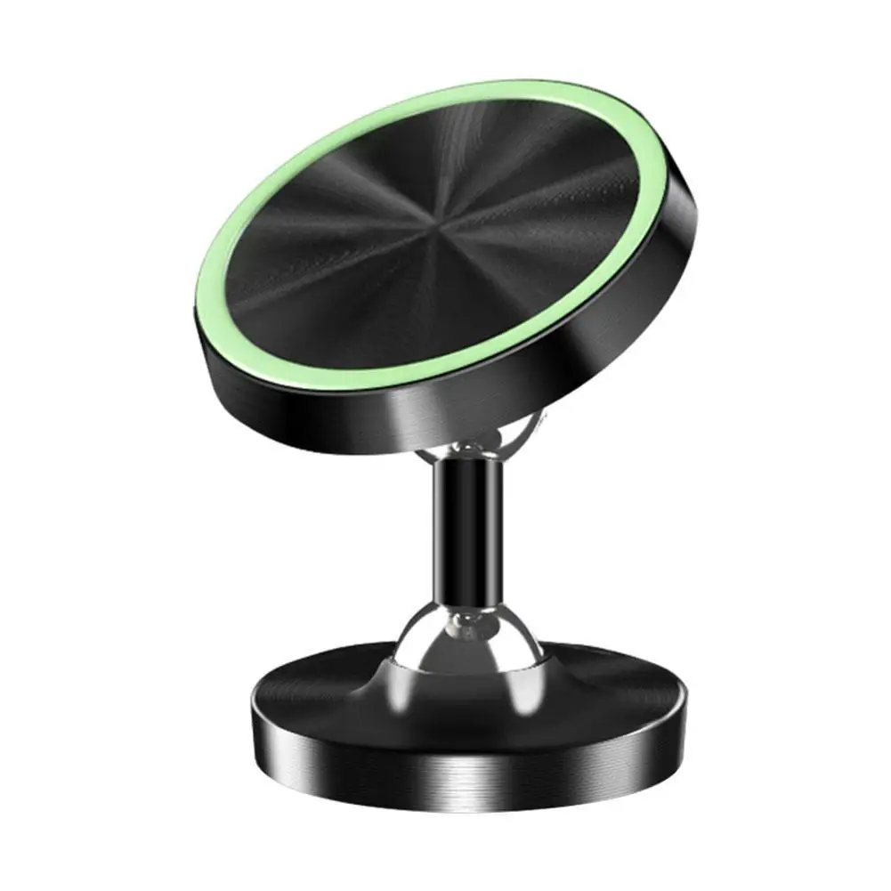 

Luminous Metal Car Dual Ball Mobile Phone Holder Aluminum Alloy Magnetic Bracket Lazy Car Navigation Frame
