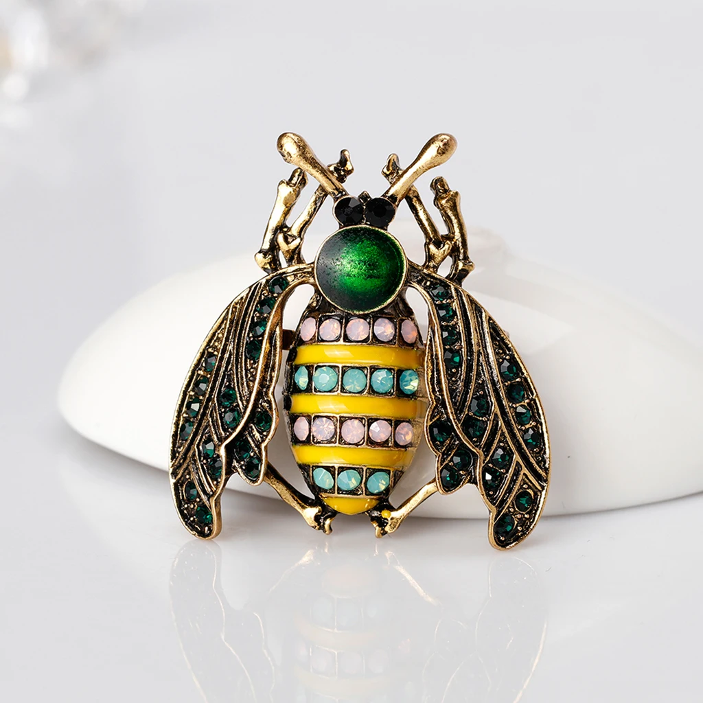 Эмаль пчела броши с насекомыми для Для женщин животным принтом мужчин брошь в