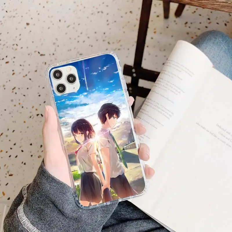 

Your Name Phone Case Transparent for iPhone 11 12 mini pro XS MAX 8 7 6 6S Plus X 5S SE 2020 XR