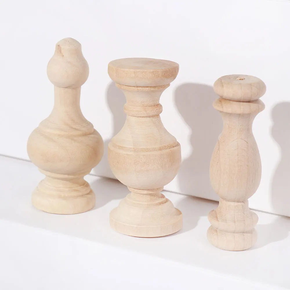 

European Style Vintage Wood Carved Cabinet Seat Feets Home Decor Flower Ornament Furniture Foot Legs Multi Styles Decoration Cra