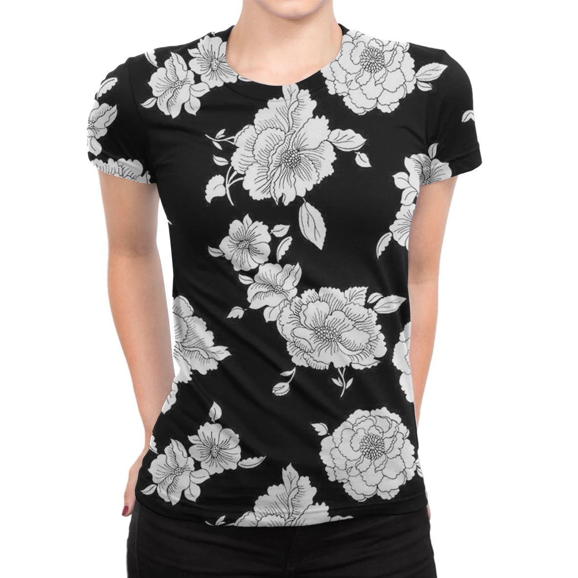 

Floral 3D Retro Women's Oversized T-shirt Summer 2021 Girls Female Loose T Shirts Y2k Aesthetics Short Sleeve Pullover Tops